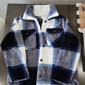 Plad fleece jacket. Cisono